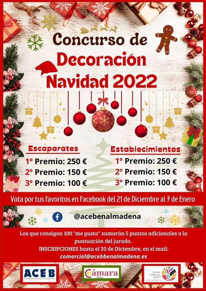 ACEB organiza el Concurso de Decoración de Navidad, con 1.000 euros en premios