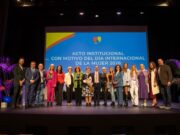 Elisa Cadenas y Rocío Jiménez, empresarias de ACEB galardonadas en el acto del Día de la Mujer