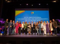 Elisa Cadenas y Rocío Jiménez, empresarias de ACEB galardonadas en el acto del Día de la Mujer
