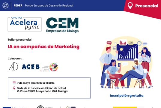 Taller gratuito sobre IA en campañas de marketing, el 7 de mayo en la sede de ACEB-ACCAB