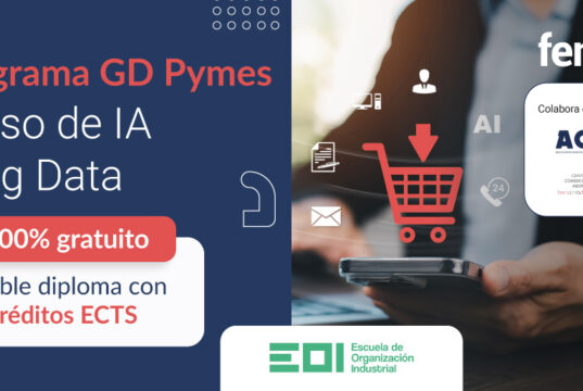 Últimos inicios en abril del curso de IA y Big Data, 100% subvencionado para autónomos y trabajadores