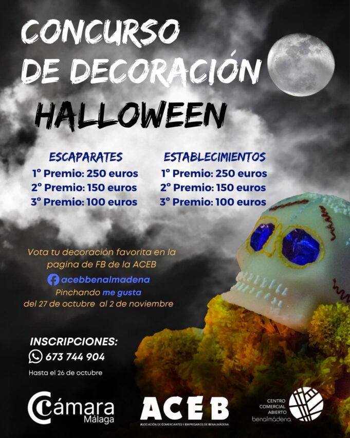 ACEB y ACCAB convocan el Concurso de decoración de Halloween, con 1.000 euros en premios